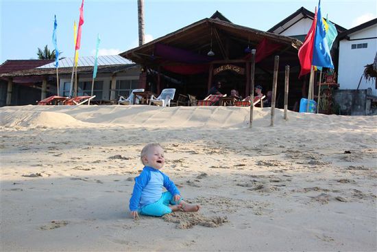 Ole liebt den Strand.