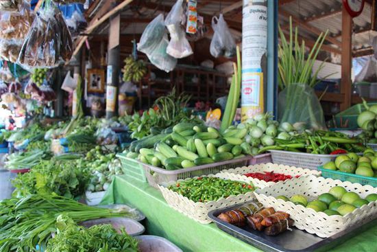 Aber soo toll frisch wie der Fisch ist das Gemüse und Obst hier eben auch... Ach toll!
