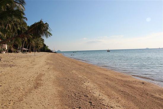 Unser Strand direkt vor dem Bungalow!