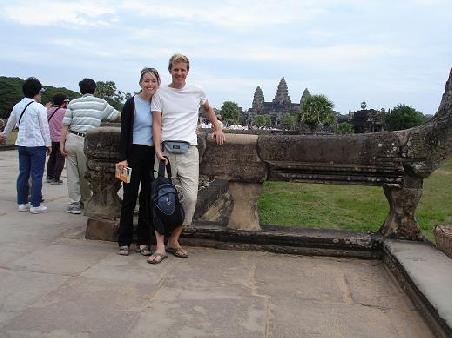 ... wir zwei vor dem Angkor Wat...