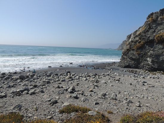 Strand, aber eiskaltes Wasser