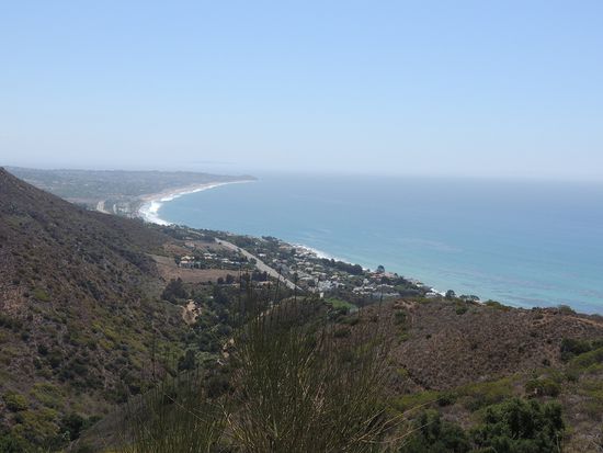Blick von den Malibu- Bergen zum Meer