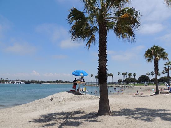 Mission Bay- ruhiges Meer und schöner Strand
