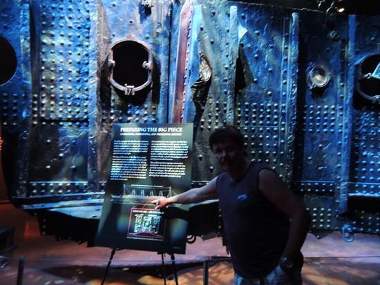 ein echtes Stück Titanic Schiffsrumpf