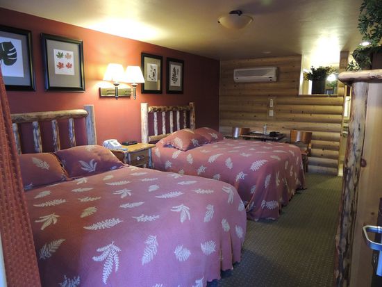 rustikale Zimmer mit Microwelle...