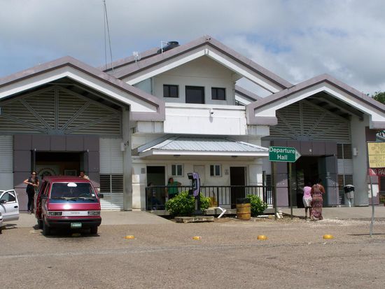 Grenze  zwischen Guatemala und Belize