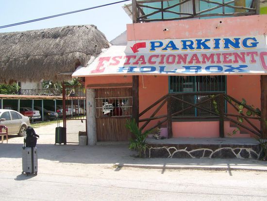 Ankunft am Parkplatz