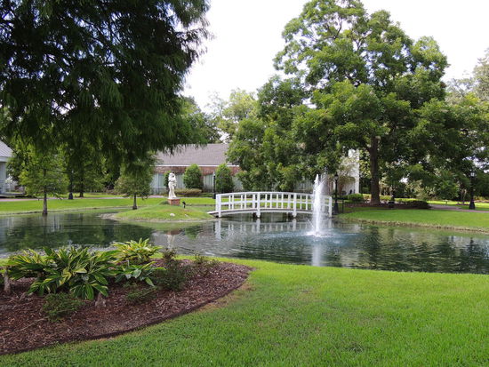 Ringsherum ein toller Park mit Pool.