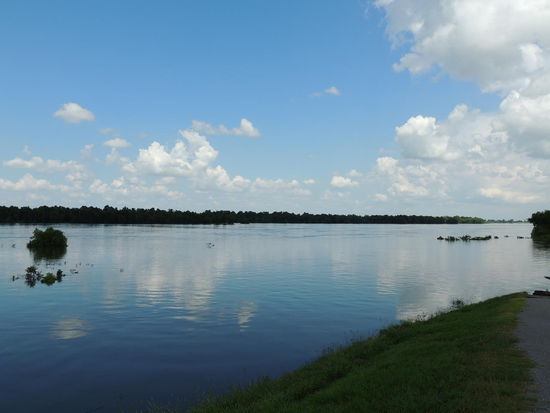 Gegenüber liegt gleich der Mississippi.
