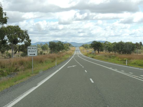 kaum jemand unterwegs auf der A1