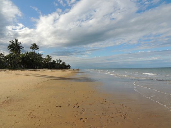 der Strand am Campingplatz