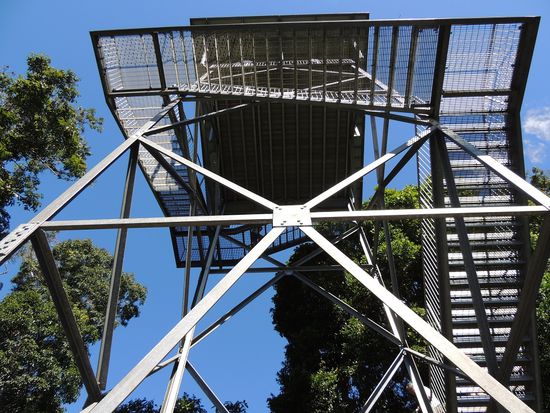 Am Ende geht es hoch auf den Turm.