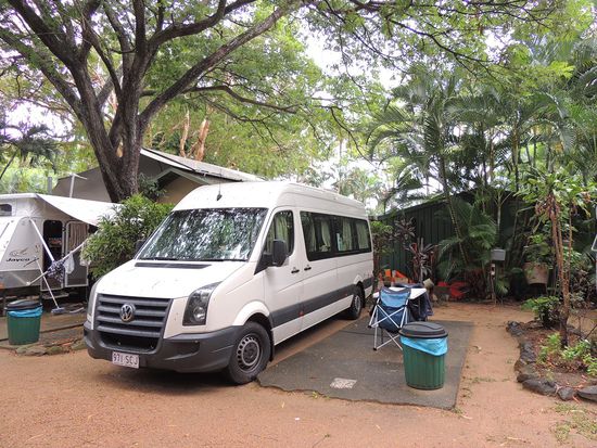 unser Platz für die nächsten 4 Tage