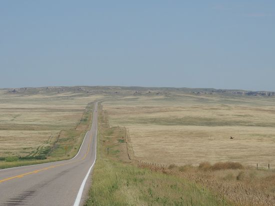 allein durch die Prärie