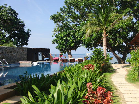 Das Sairee Hut Resort. Mit Pool direkt am Strand .