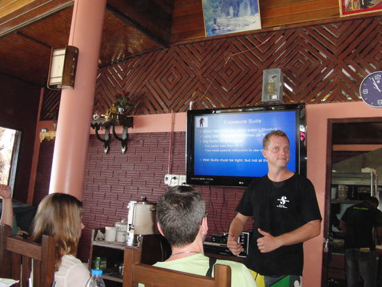 Theorieunterricht bei Stefan