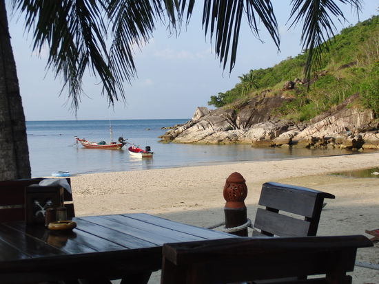 Blick aus dem Restaurant nach rechts