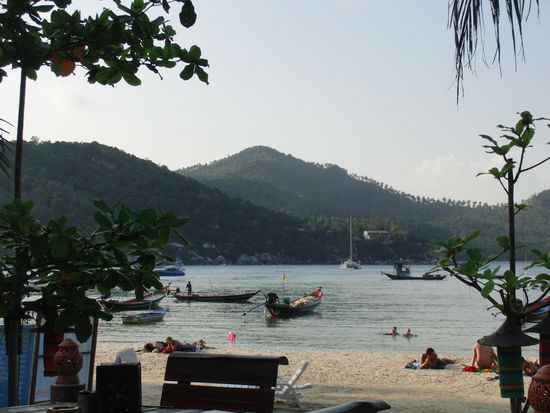 Blick aus dem Restaurant nach links