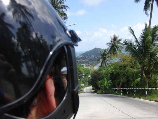 Caros Blick auf die grandiose Landschaft