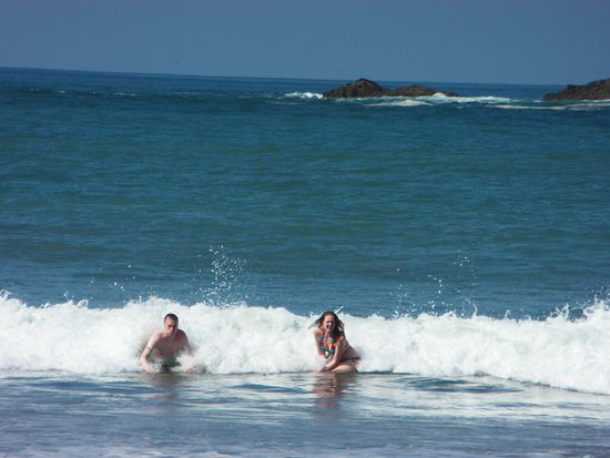 Linda und Daniel im Pazifik...