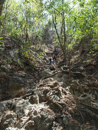 und dann geht es weiter (hinauf) zu Wasserfall Nr. 2
