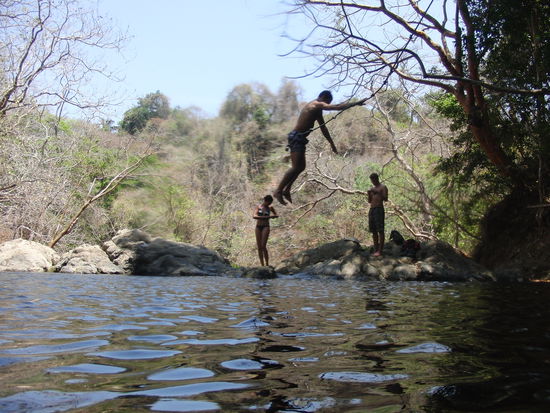 aber mit der Liane...