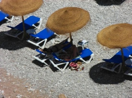 Lenchen und Ivi haben Liegen reserviert