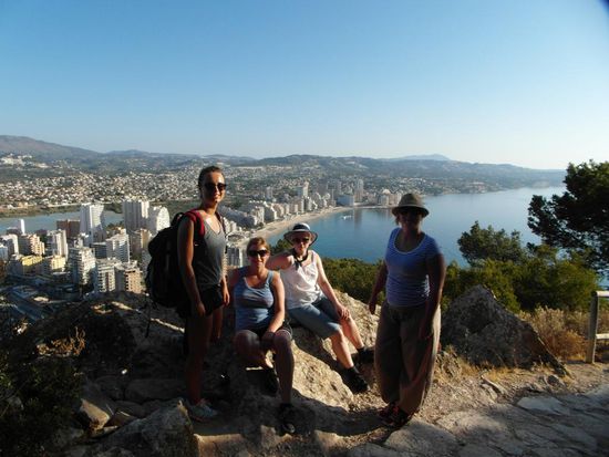 Zwischenstop mit Aussicht auf Calpe