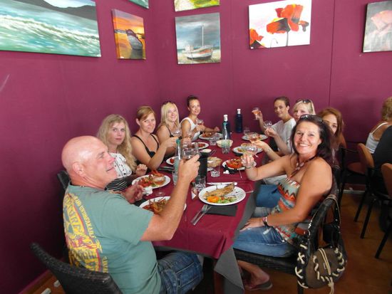 mit Roman und Britta beim Franzosen