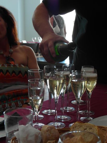 perfekter Abschluss: Champagner