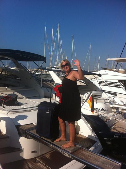 morgens gehts für mich mit Koffer an Bord