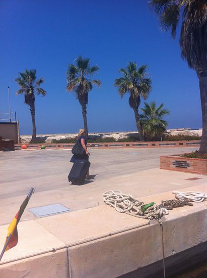 und dann geh ich ganz allein von Bord...