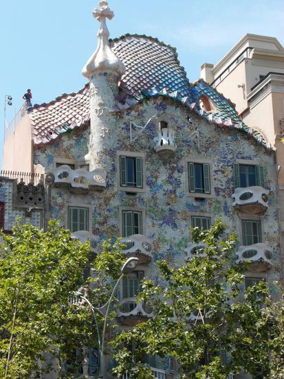 Casa Batllo - das erste Bauwerk Gaudis, dass ich sehe