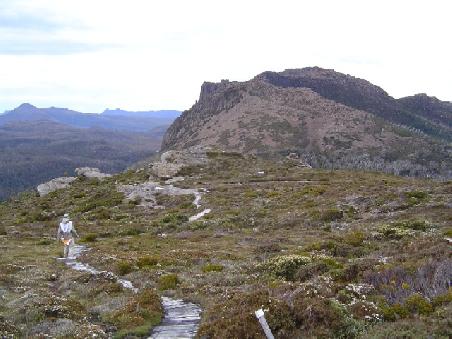 Der Rückweg vom Mt. Rufus.