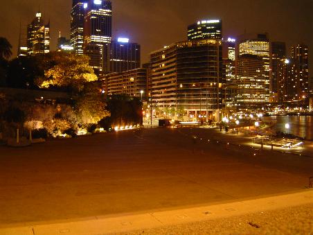 Sydney's Skyline vom Opera House aus - hey, das reimt sich