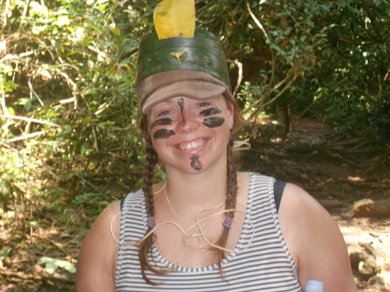 Kriegsbemalung fuer den Dschungel...