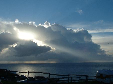 Abendstimmung in Fecamp - Blick vom Campingplatz