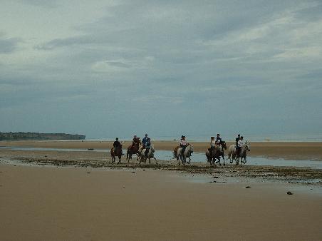 Reiter am Omaha Beach