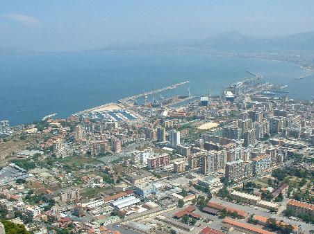 Blick vom Monte Pellegrino auf Palermo und die Conca d`Oro