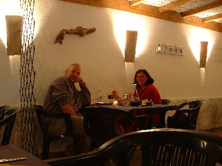 Abschiedsessen im Campingplatz- Restaurant