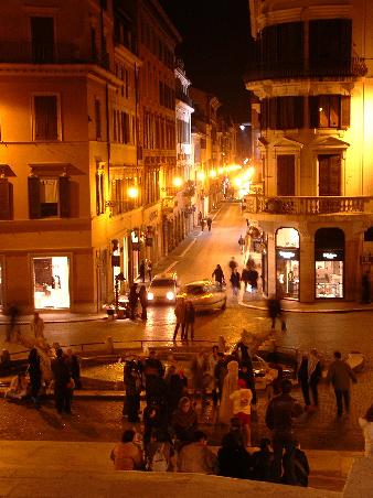 Karnevalstreiben an der Piazza di Spagna
