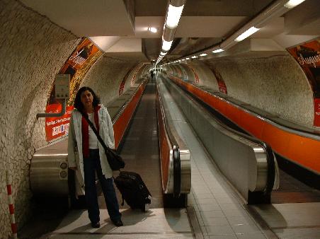 In der U- Bahn
