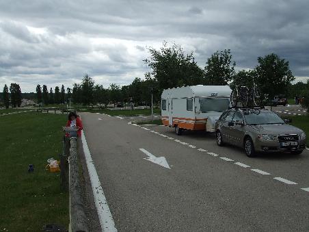Start in den Urlaub oder Flucht vor den Regenwolken...