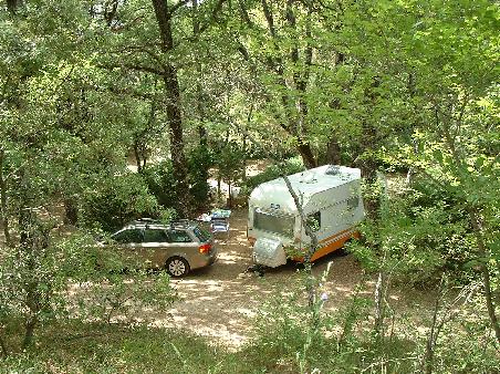 Unser Platz im "Camping Colorado"