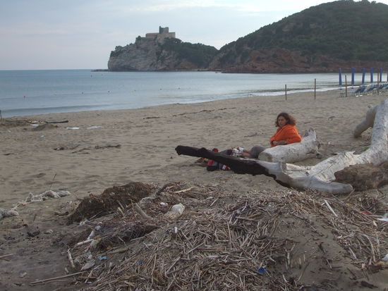 Abends am Strand