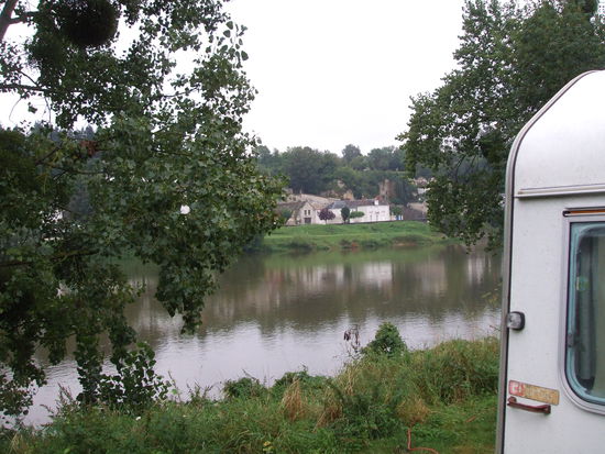 Unser letzter Stellplatz in Amboise an der Loire