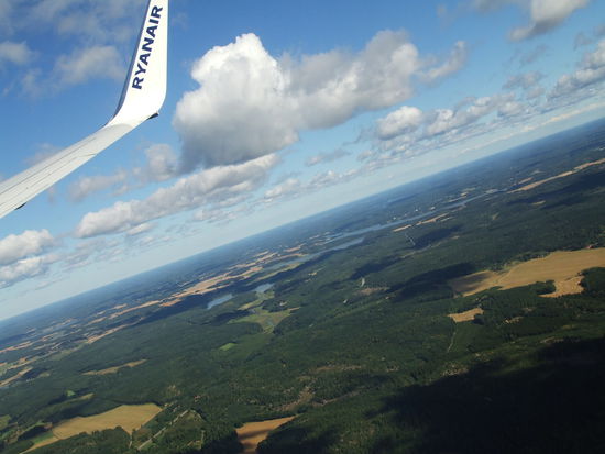 Bilderbuchwolken und glitzernde Seen