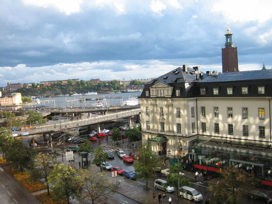 Blick aus dem Hotelzimmer- Fenster