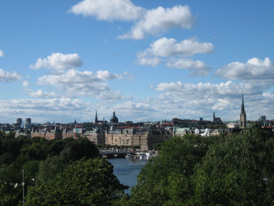 Blick vom Skansenhügel nach Gamla Stan