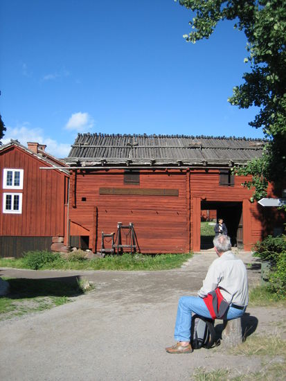 Historisches Bauernhaus auf Skansen